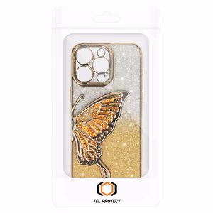 Tel Protect Butterfly Water Suojakuori iPhone 17:lle kultainen