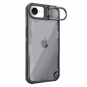 Nillkin Iceblade Prop Suojakuori jalustalla iPhone 16e / 17e:lle - musta