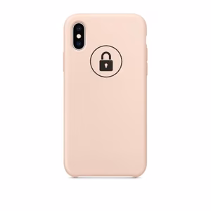 Puhelimen suojakuori Silicone Case iPhone X (XS) / Pink Sand / pakkauksessa