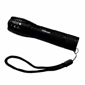 Taskulamppu 1000lm, 10W, ladattavalla 18650-akulla