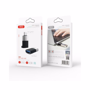 XO NB149-F USB - USB-C OTG -sovitin, musta