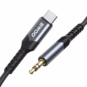 BWOO kaapeli AUX 3.5mm - USB-C BO-AUX066 musta