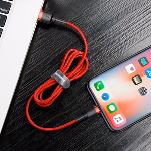 Baseus Cafule USB Lightning -kaapeli 2,4A 0,5m punainen