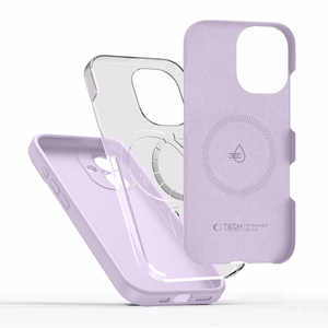 Tech-Protect Silikoninen MagSafe Suojakuori iPhone 17:lle - violetti