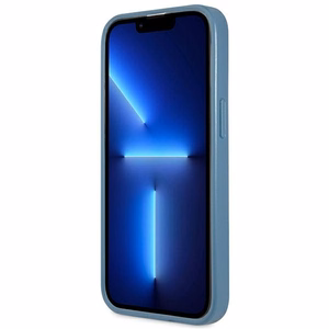 Guess 4G Triangle Logo Cardslot Suojakuori iPhone 13 Pro / 13:lle - sininen