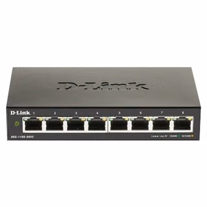 D-Link DGS-1100-08V2 – 8-porttinen Gigabit älykkäästi hallittava pöytämalli verkkokytkin