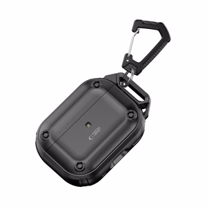 Tech-Protect Rough Hook Case with Carabiner for Apple AirPods Pro 1 / 2 - Black