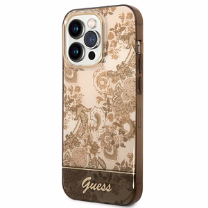 Guess GUHCP14LHGPLHC iPhone 14 Pro 6.1" okra kovakotelo Porcelain kokoelma