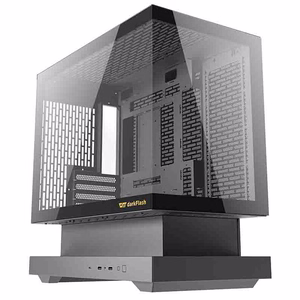 Darkflash F1 computer case (Black) + 6 ARGB fans