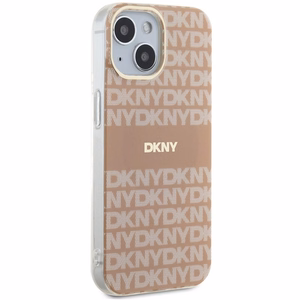 DKNY IML Mono & Stripe MagSafe case for iPhone 15 / 14 / 13 - pink