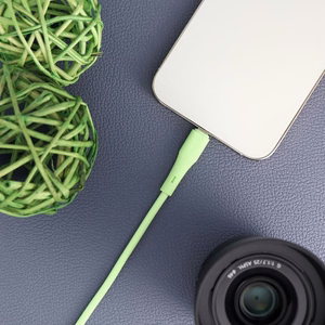 Kaapeli USB A - Lightning Forcell F-Energy 2,4A 12W Silikoninen 1 m C343 vihreä