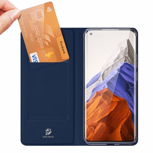 DUX DUCIS Skin Pro Kirjahylly tyyppi tapauksessa Xiaomi Mi 11 Pro sininen
