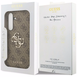 Guess Big 4G Classic Logo Case for Samsung Galaxy S25 FE - Brown