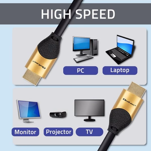 Qoltec 50356 HDMI v2.1 kaapeli ultranopea 8K, 60 Hz, 28AWG, kullattu, 3 m