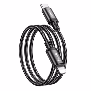 Hoco USB-C - Lightning -kaapeli PD 20W 1 m X89 - musta