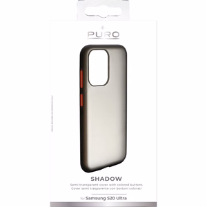 Puro Shadow Cover suojakuori laitteelle Samsung Galaxy S20 Ultra, musta
