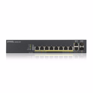 Zyxel GS1920-8HPV2 -hallittava Gigabit Ethernet (10/100/1000) -verkkokytkin Ethernet-virransyötöllä (PoE), musta