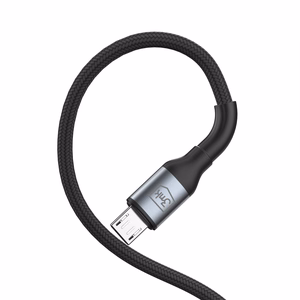 3mk Hyper Cable N-SERIES USB-A / MicroUSB 1m 5V/2.4A 12W - musta