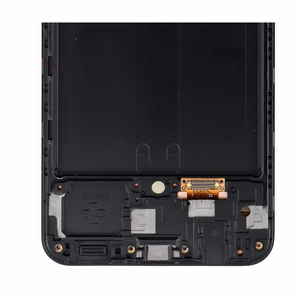 FIXCELL AMOLED LCD-näyttö kehyksellä SAMSUNG A50 -puhelimelle, musta (vaihdettu lasi)