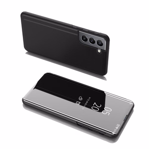 Clear View Kotelo flip cover Samsung Galaxy S22 + (S22 Plus) musta