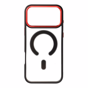 Suojakuori iPhone 17 PRO MAX:lle Color Edge Mag Cover yhteensopiva MagSafe musta-punainen