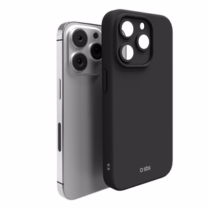 SBS Full Active Suojakuori D3O iPhone 15 Pro Max:lle - musta