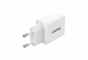 Unitek P1113A-EU - Laturi 2X USB-A, 12 W, valkoinen