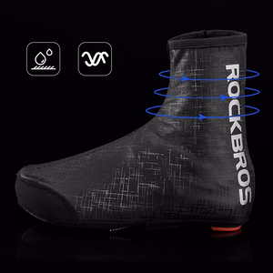 Rockbros LF1081 tuulen- ja vedenpitävät kengänsuojat 42-46 cm - musta