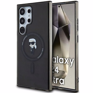 Karl Lagerfeld IML Ikonik MagSafe Suojakuori Samsung Galaxy S24 Ultralle - musta