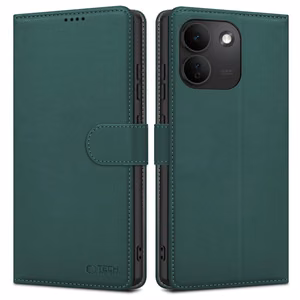 Tech-Protect Wallet -lompakkokotelo laitteelle Xiaomi Redmi Note 17 Pro Max 5G – vihreä