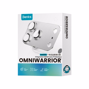 Benks OmniWarrior integroitu metallinen kameran linssinsuoja (C.M.SX.AP.BK.0071) iPhone 18 Pro Max -puhelimelle (AR, musta)