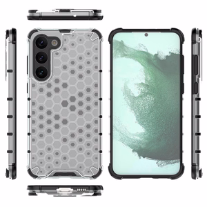 Honeycomb Suojakuori Samsung Galaxy S23+:lle panssaroitu hybridikotelo läpinäkyvä