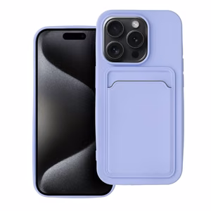 Suojakuori iPhone 15 PRO:lle Card Case violetti
