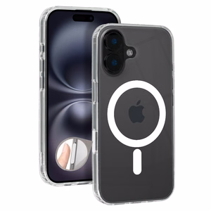MagSafe Clear Camera Control Suojakuori iPhone 16 Plus:lle läpinäkyvä