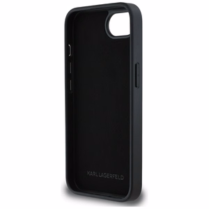 Karl Lagerfeld Monogram Karl Head Pin Alkuperäinen Pussi iPhone 17e/16e:lle - Musta