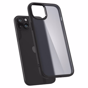 Spigen Ultra Hybrid suojakuori laitteelle iPhone 15 6.1", huurrettu musta