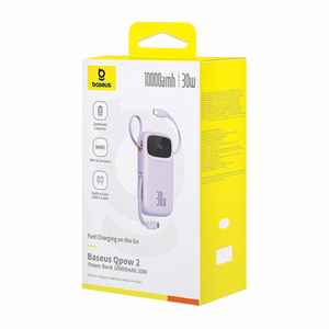 Baseus QPow 2 10000mAh 30W 2xUSB-C powerbank (violetti)