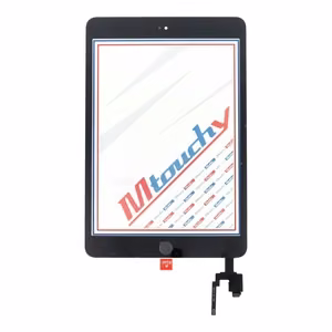 MUSTTBY kosketusnäyttö + takatarra + Home iPAD Mini 3 (musta)