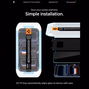Spigen Glas.tR EZ Fit Karkaistu lasi iPhone 16 Pro / 17 / 17 Pro - 2 kpl