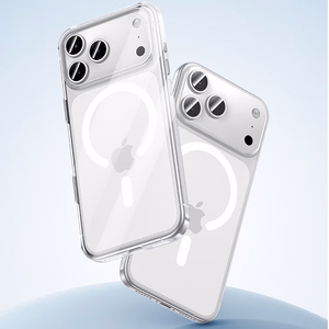 Benks Magnetic Crystal Case -suojakuori (C.K.JC.AP.00.0069) Iphone 17 Prolle, läpinäkyvä (kameran ohjauspainike)