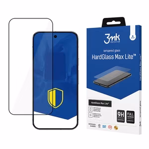 Karkaistu lasi 3mk HardGlass Max Lite musta Google Pixel 9 Pro XL:lle