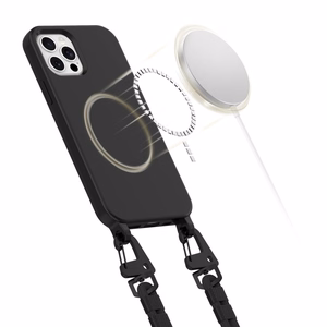 Tech-Protect MagNecklace MagSafe Suojakuori iPhone 12 / 12 Pro:lle - musta