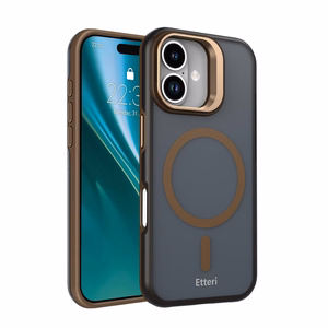 Etteri Morning Fog case for iPhone 16 6,1" brown