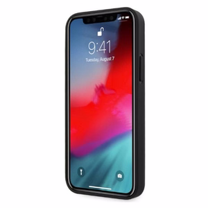 Mercedes nahkakotelo tähdet kuvio iPhone 12 Pro Max - musta