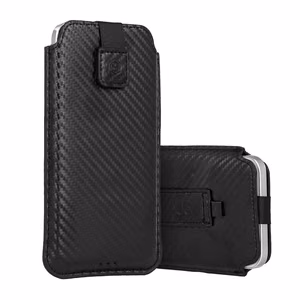 Wonder Carbon Suojakuori (Koko XXL) Samsung S25 Ultra/S24 Ultra/M35/M23/A16 5G/Xiaomi Redmi 14C musta