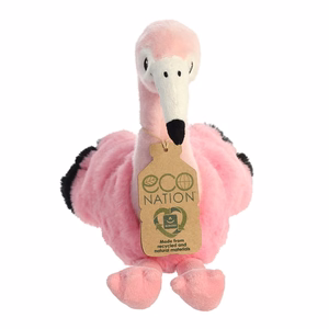 Eco Nation ympäristöystävällinen flamingopehmolelu, 24 cm