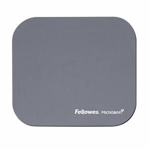 Fellowes 5934005 Microban Mouse Pad, silver
