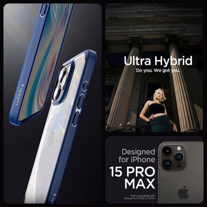Spigen Ultra Hybrid Suojakuori iPhone 16 Pro Max:lle - sininen