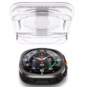 Spigen Glas.TR EZ Fit -karkaistu lasi Samsung Galaxy Watch Ultra (47mm):lle - kirkas (2 kpl)