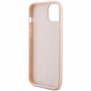 KARL LAGERFELD Suojakuori IPHONE 15 Pluslle KLHCP15MPQKPMP (Quilted Pattern) vaaleanpunainen